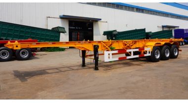 3 Axles 40ft Skeleton Trailer will be export to Guinea