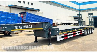 3 Axle 60 ton Lowbed Trailer will be Sent to Conakry Guinea