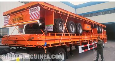 3 Axle Flatbed Semi Trailer will be Shipped to Conakry Guinea
