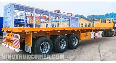 3 Axle Semi Flatbed Trailer will be Sent to Guinea
