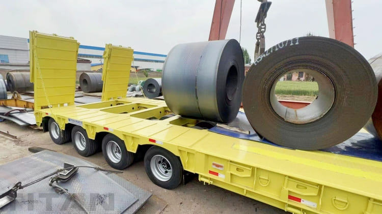 TITAN 150 Ton 4 Line 8 Axles Heavy Duty Lowbed Trailer for Sale in Guinea