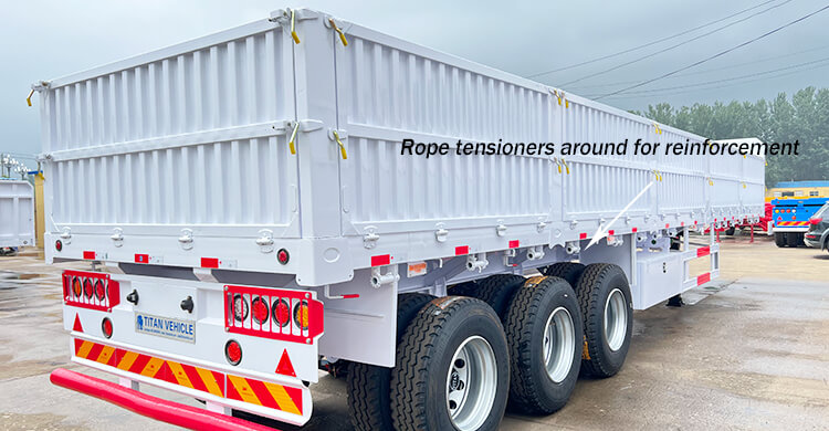 3 Axle 60ton Side Wall Trailer for Sale in Guinea