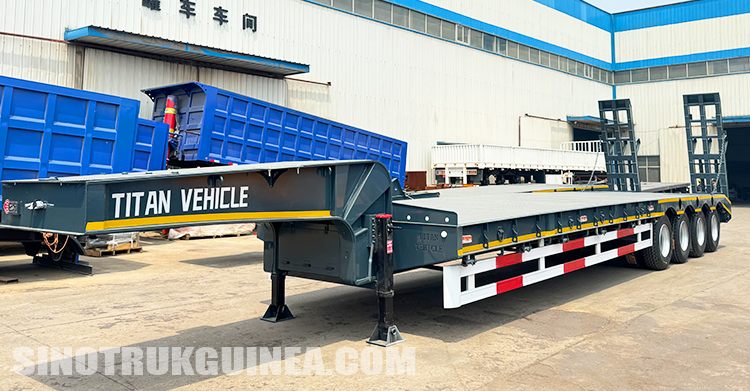 3 Axle 60 ton Lowbed Trailer for Sale in Conakry Guinea