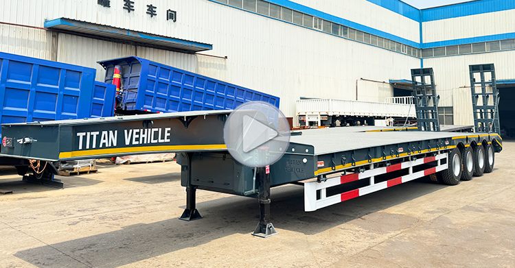 3 Axle 60 ton Lowbed Trailer for Sale in Conakry Guinea