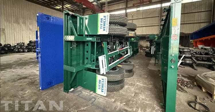 2 Axle Flat Deck Trailer for Sale in Guinea