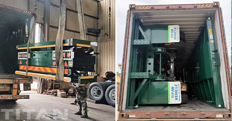 2 Axle Flat Deck Trailer for Sale in Guinea