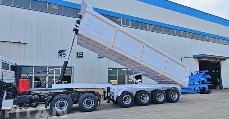 4 Axle Dump Trailer for Semi Truck for Sale in Guinea