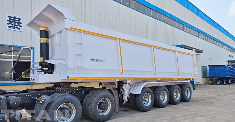 4 Axle Dump Trailer for Semi Truck for Sale in Guinea