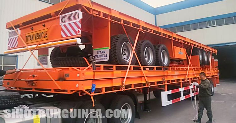 3 Axle Flatbed Semi Trailer for Sale in Conakry Guinea