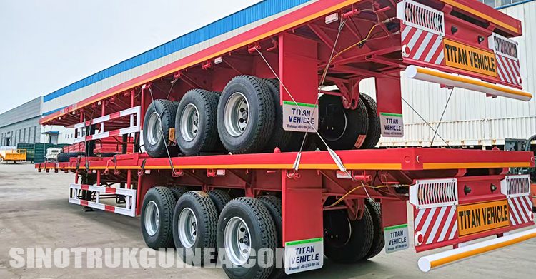 Tri Axle Flatbed Trailer for Sale in Guinea