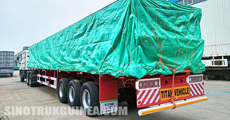 Tri Axle Flatbed Trailer for Sale in Guinea