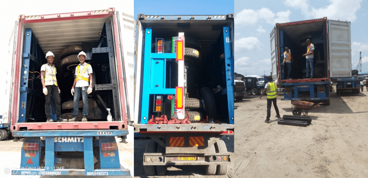 Flatbed Semi Trailers in Guinea | 20/40Ft Container Flatbed Truck Trailers for Sale Near Me in Conakry