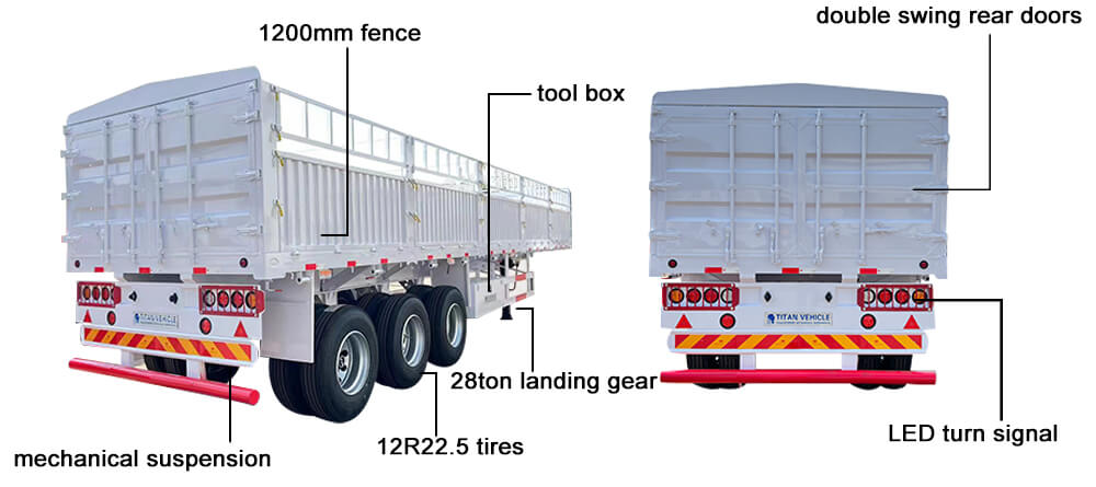 Fence Trailer | Fence Semi Trailer for Sale in Guinea