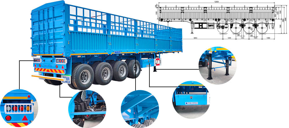 Fence Trailer | Fence Semi Trailer for Sale in Guinea