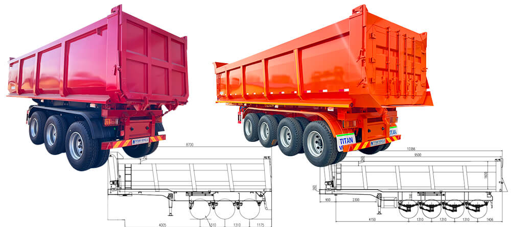 Semi Dump Trailer for Sale in Guinea