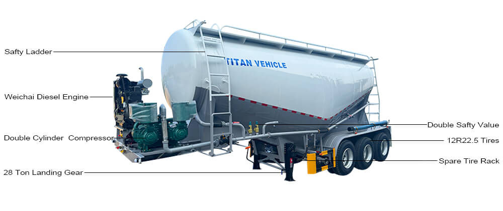 Bulk Cement Trailer for Sale Price in Guinea