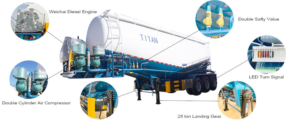 Bulk Cement Trailer for Sale Price in Guinea