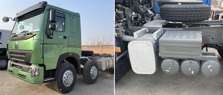 8x4 12 Wheeler Cargo Truck Chassis for Sale in Guinea - Sinotruk Howo 380