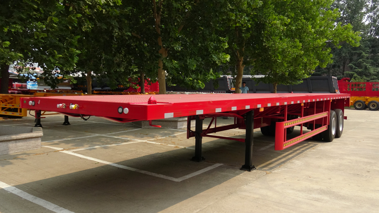 2 Axle 40 Ft Flatbed Trailer for Sale Near Me in Guinea