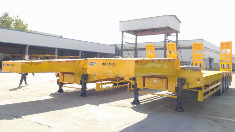 4 Axle 100 Ton Semi Lowbed Trailer for Sale in Guinea Conakry