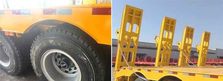 4 Axle 100 Ton Semi Lowbed Trailer for Sale in Guinea Conakry