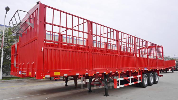 Tri Axle 60 Ton Stake Semi Trailer for Sale in Guinea Kamsar
