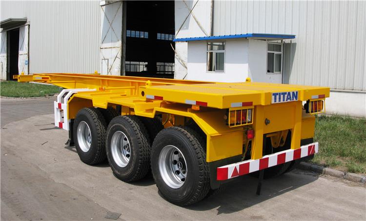 Tri Axle 20FT Container Chassis Trailer for Sale in Guinea Kindia