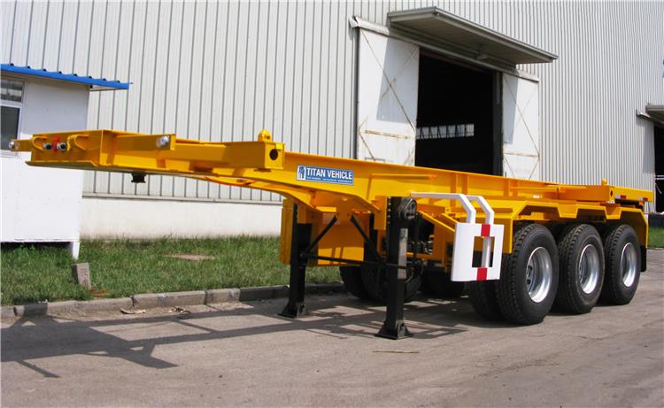 Tri Axle 20FT Container Chassis Trailer for Sale in Guinea Kindia