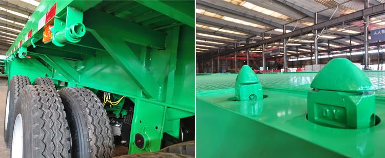 40FT Container Flatbed Tractor Trailer Prices in Guinea Kankan