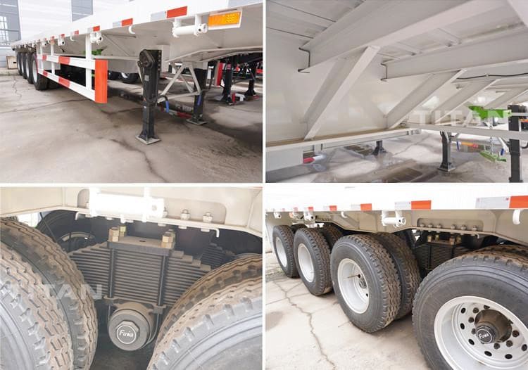 12Meter 45 Ft Flat Bed Trailer for Sale in Guinea Conakry