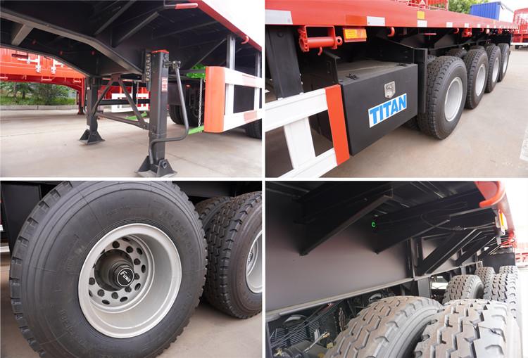 40 Feet Heavy Duty Flat Body Trailer for Sale in Guinea Manufacturers