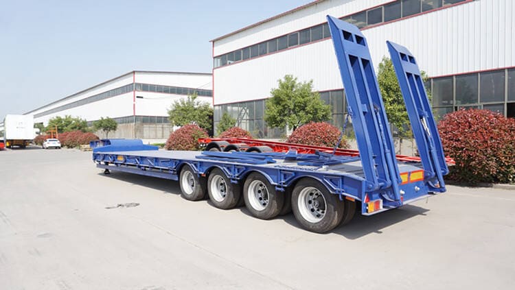 100T Low Flatbed Trailer for Sale in Guinea Kindia