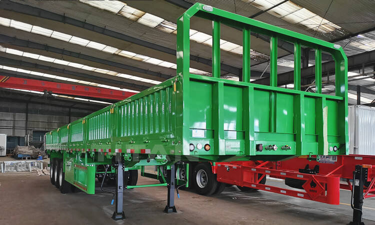 40T Sidewall Semi Trailer for Sale in Guinea Nzerekore
