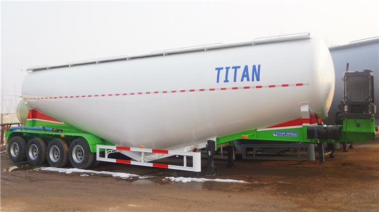 4 Axle 60 Ton Powder Tanker for Sale In Guinea Conakry | Silo Semi Trailer for Sale