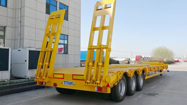 3 Axle 60 Ton Semi Low Bed Trailer Price in Guinea Kindia