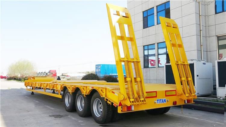 3 Axle 60 Ton Semi Low Bed Trailer Price in Guinea Kindia