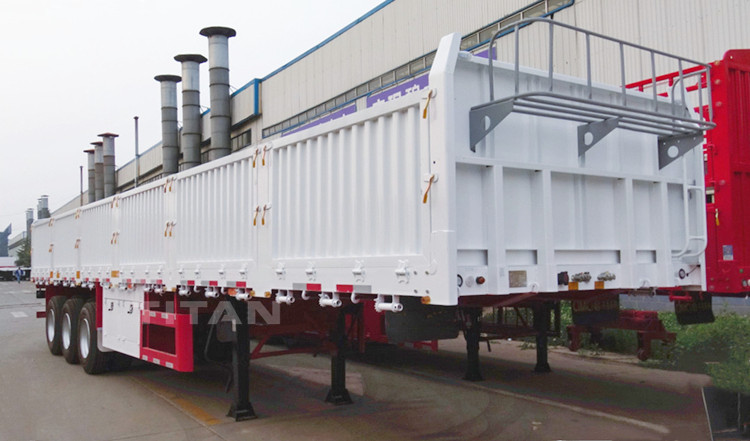 3 Axle Sidewall Trailer Price for Sale in Guinea Kamsar