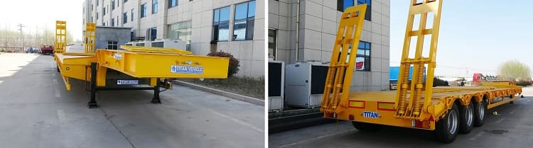 3 Axle 60 Ton Semi Low Bed Trailer Price in Guinea Kindia