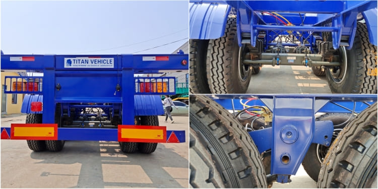 2 Axle 40feet Container Skeletal Semi Trailer for Sale in Guinea Conakry