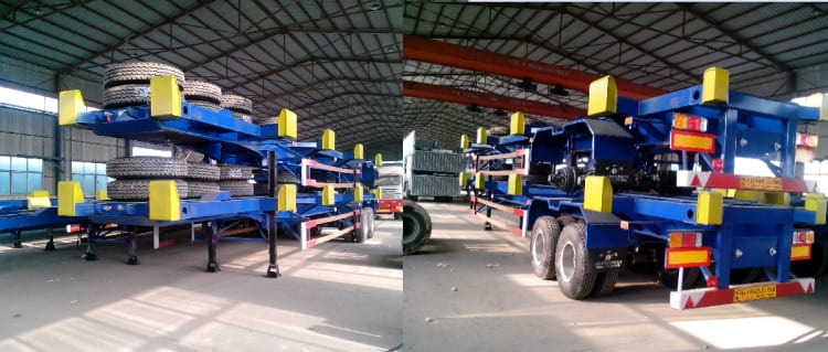 2 Axle 40feet Container Skeletal Semi Trailer for Sale in Guinea Conakry