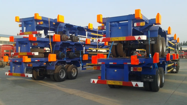2 Axle 40feet Container Skeletal Semi Trailer for Sale in Guinea Conakry