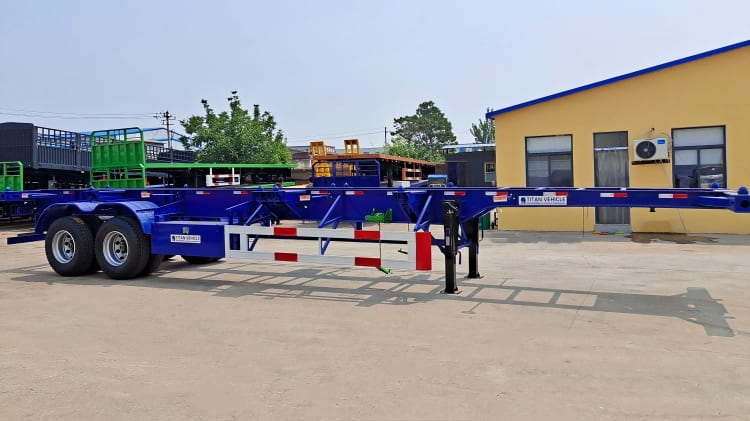 2 Axle 40feet Container Skeletal Semi Trailer for Sale in Guinea Conakry