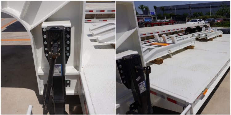2 Line 4 Axle Used Semi Low Loader Trailer for Sale in Guinea Conakry