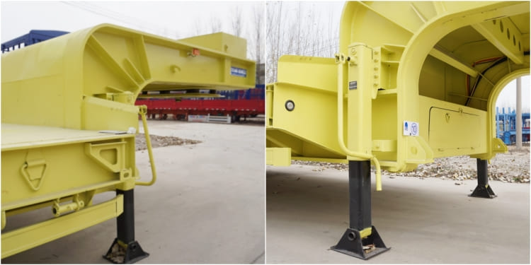 4 Line 8 Axles 150 Ton Low Bed Trailer Truck for Sale in Guinea