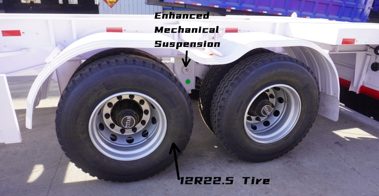 2 Axle 40ft Gooseneck Container Skeleton Semi Trailer for Sale in Guinea