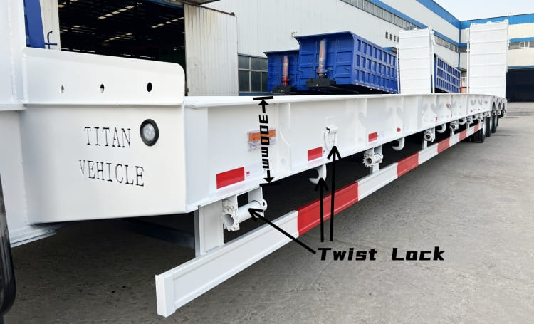 Tri Axle 80 Ton Low Drop Deck Semi Trailer for Sale in Guinea