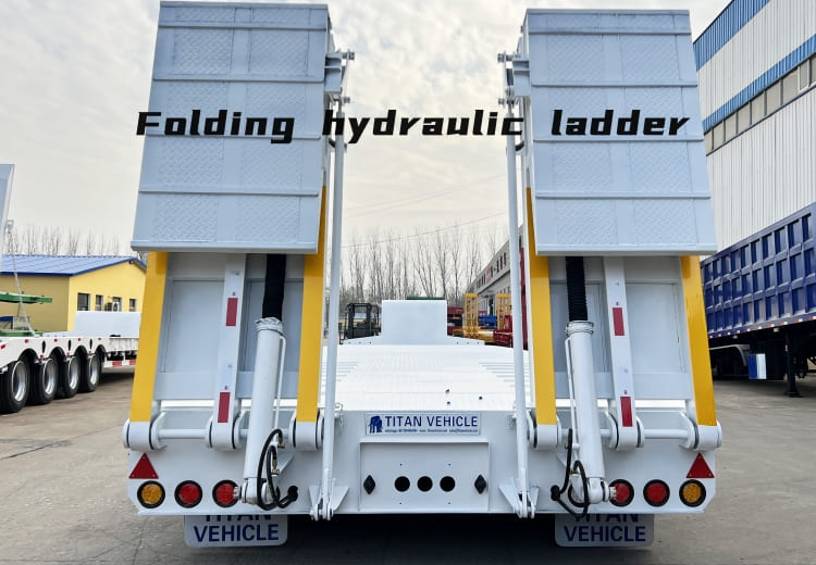 Tri Axle 80 Ton Low Drop Deck Semi Trailer for Sale in Guinea