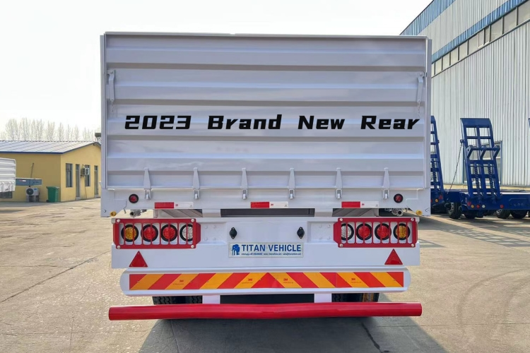 Flatbed Trailer with Side Wall for Loading 40 Ton Bulk Cargo for Sale in Guinea Conakry