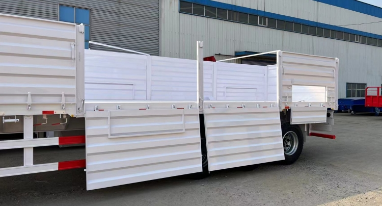 Flatbed Trailer with Side Wall for Loading 40 Ton Bulk Cargo for Sale in Guinea Conakry