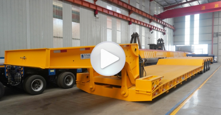 100 Ton Hydraulic Detachable Gooseneck Lowboy Trailers for Sale in Guinea
